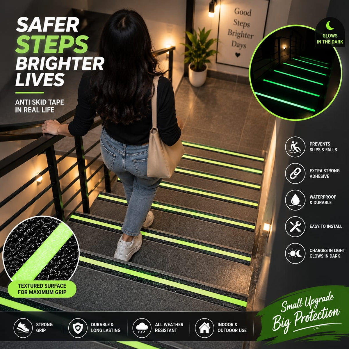 Anti Skid Tape Glow In The Dark