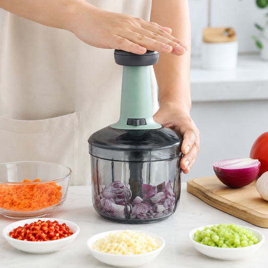 Manual Hand Push Vegetable Chopper