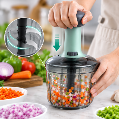 Manual Hand Push Vegetable Chopper